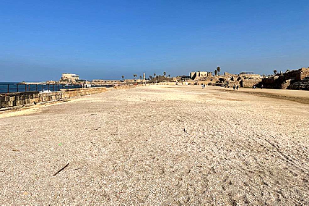 Hipódromo en Cesarea, lugar de las famosas carreras de Cuádrigas