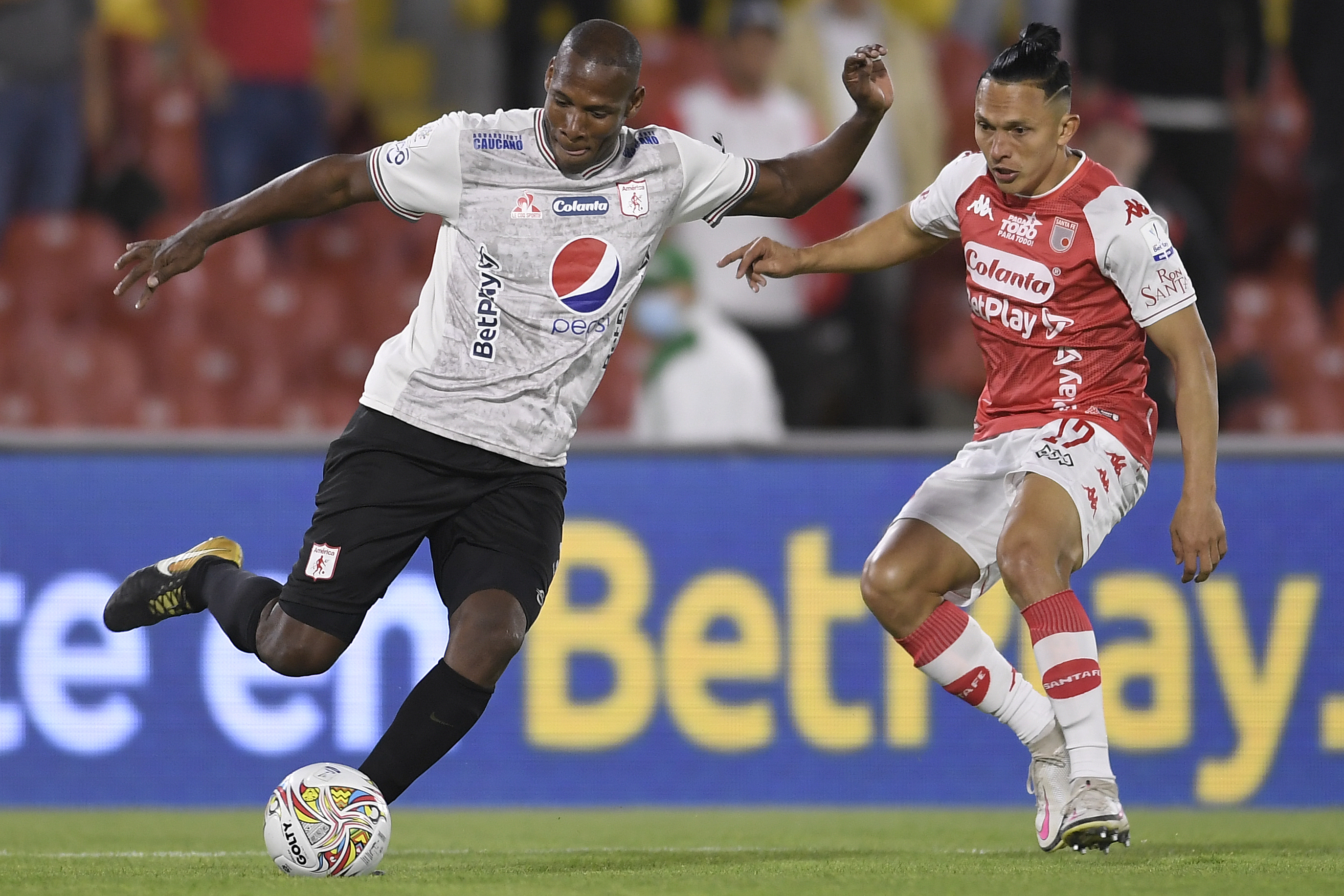 Partido Santa Fe vs América, por la quinta fecha de la Liga Betplay 2022-II.