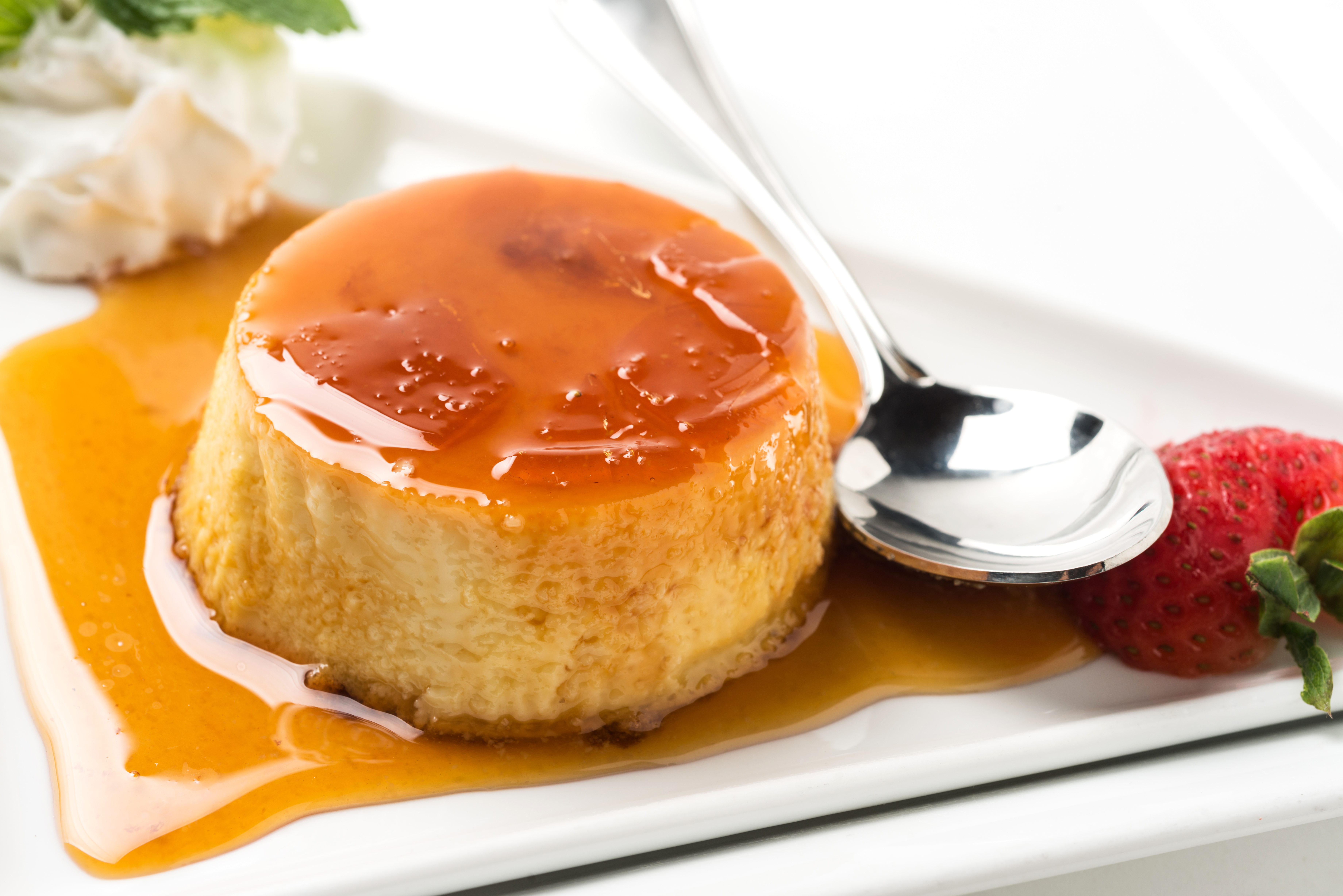 Flan con caramelo