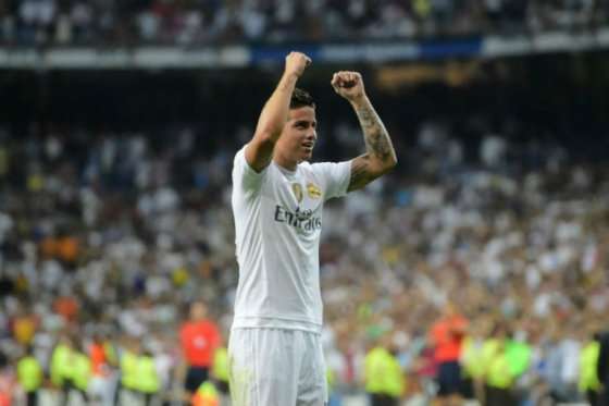 James Rodríguez ha marcado tres goles con el cuadro merengue esta temporada. Foto: AFP