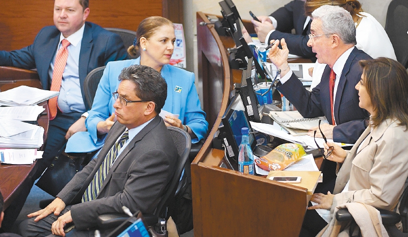 Carrasquilla cuenta con el apoyo del presidente Duque y la bancada del Centro Democrático. / Cristian Garavito - El Espectador