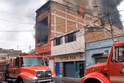Incendio en el barrio Sucre, en Cali