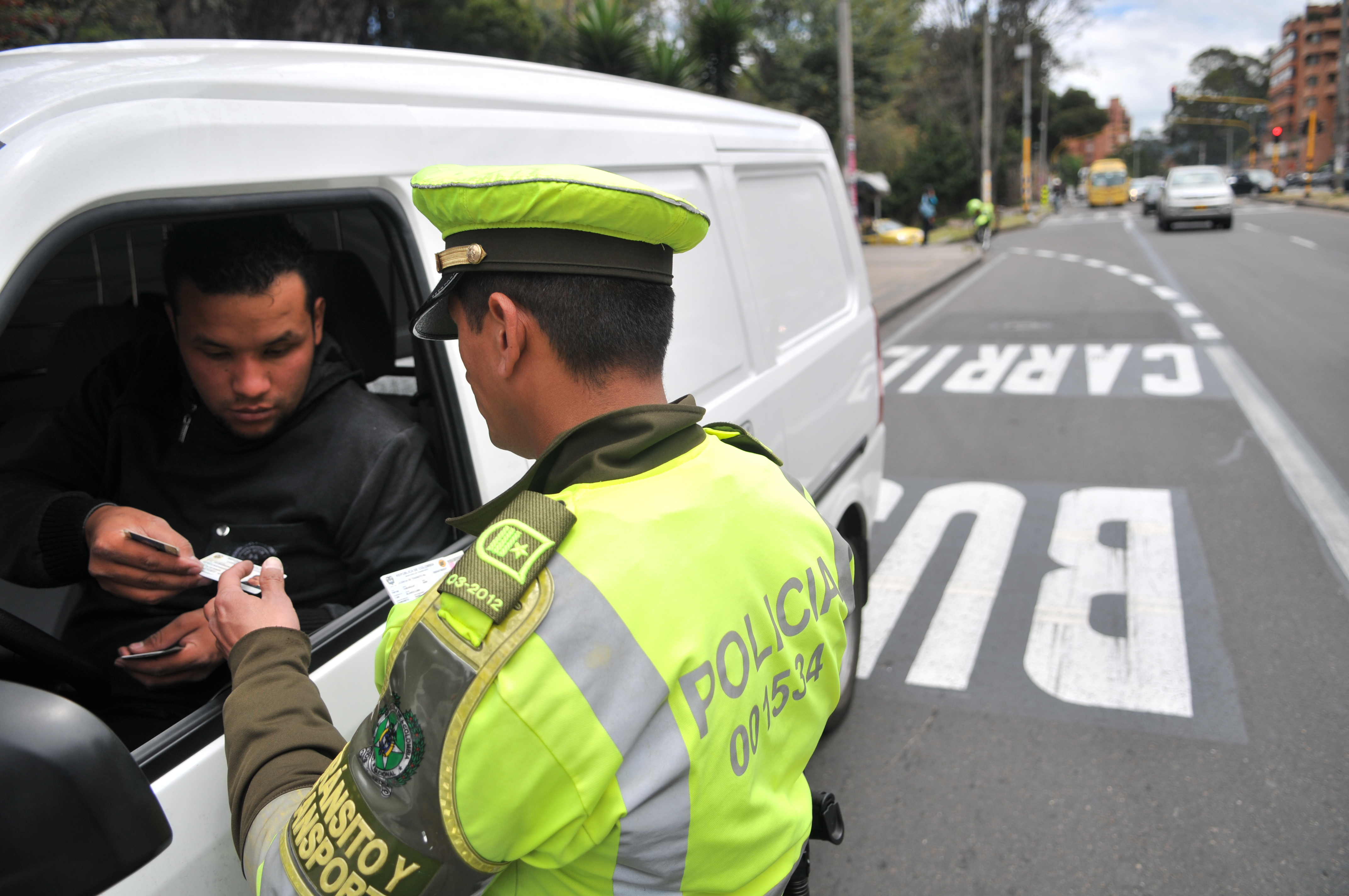 La carrera Séptima, integra el carril especial para el sistema integrado de Transporte Público (SITP).