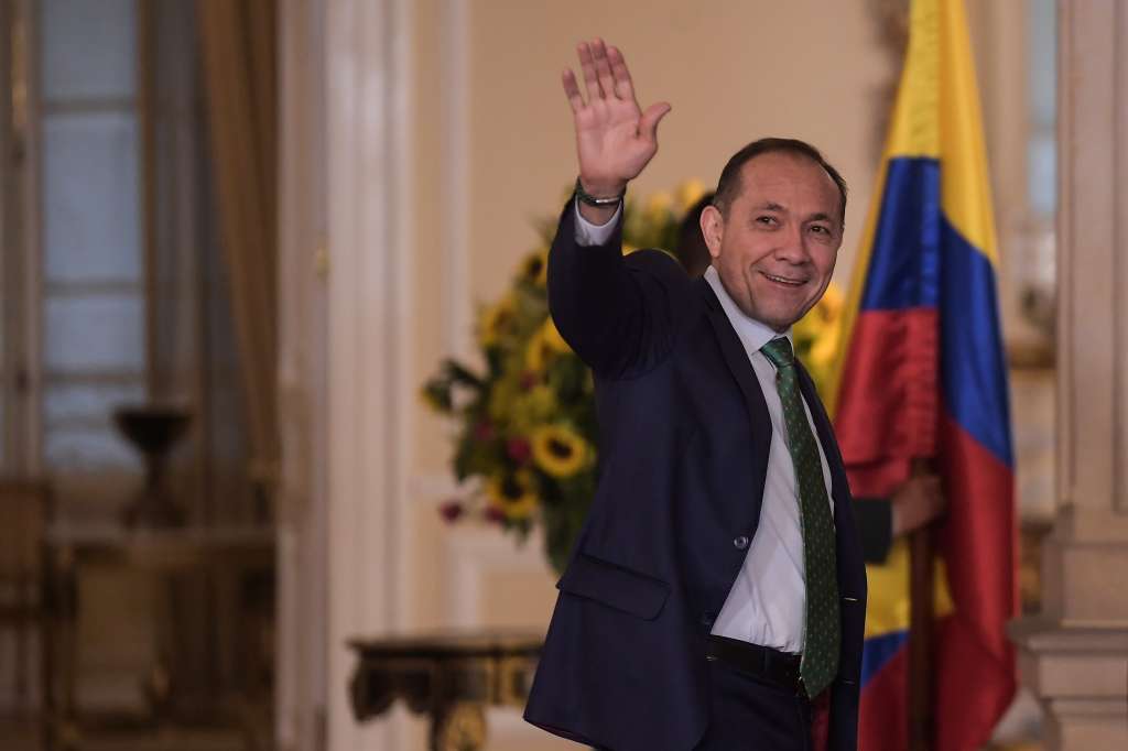 Ministro del Trabajo del gobierno Petro durante rueda de prensa