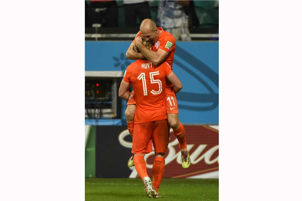 Beckenbauer dice que Arjen Robben ha sido el jugador más destacado de la Copa Mundo.  / AFP