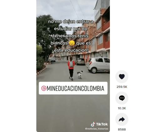 “Por unos tenis no se puede vulnerar el derecho a la educación”