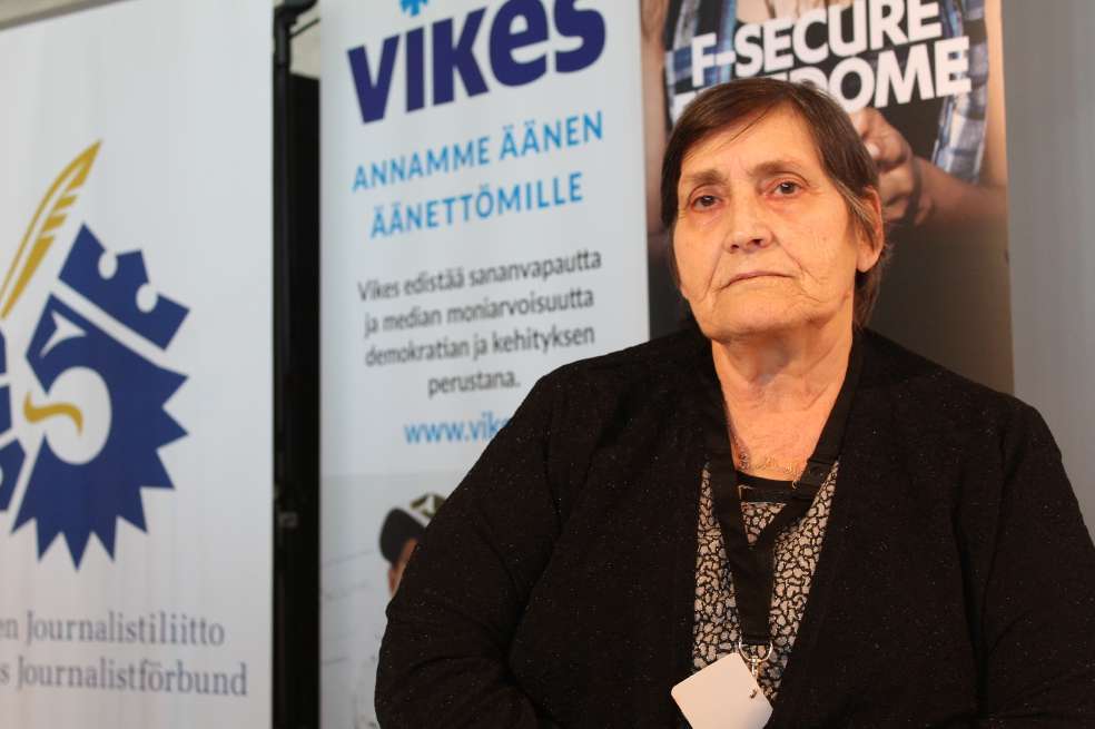 Elmira Ismayilova, madre de la periodista Khadija Ismayilova.  / Diana Durán - El Espectador