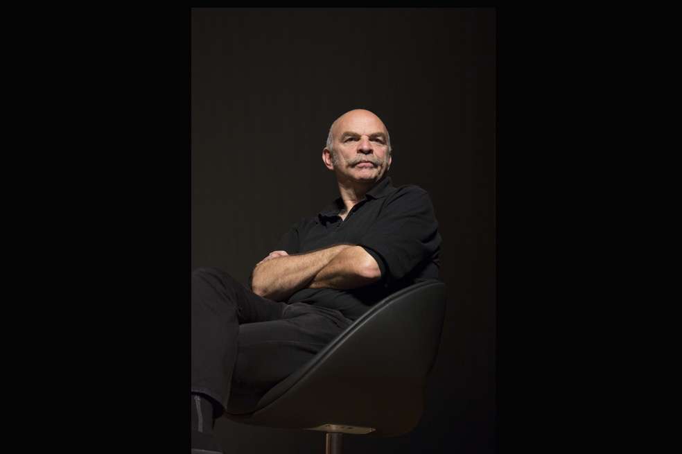Martín Caparrós en la Fiesta del Libro de Medellín, durante una de sus charlas. / Cortesía Fiesta del Libro y la Cultura de Medellín