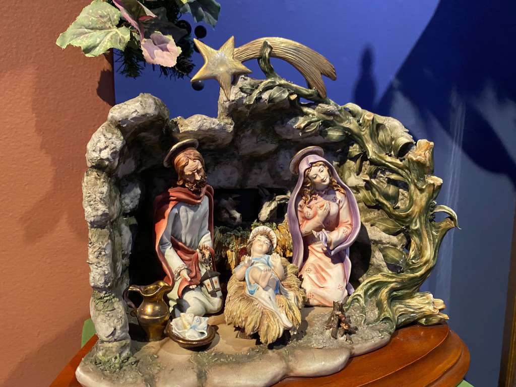 La porcelana Capo di Monti llamada "Pesebre".