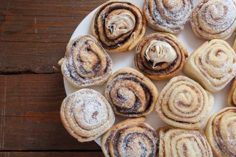 Receta para preparar en 30 minutos rollos de canela