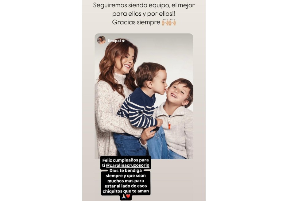 La presentadora de ‘Día a Día’ celebró sus 46 años acompañada de Lincoln, su expareja.