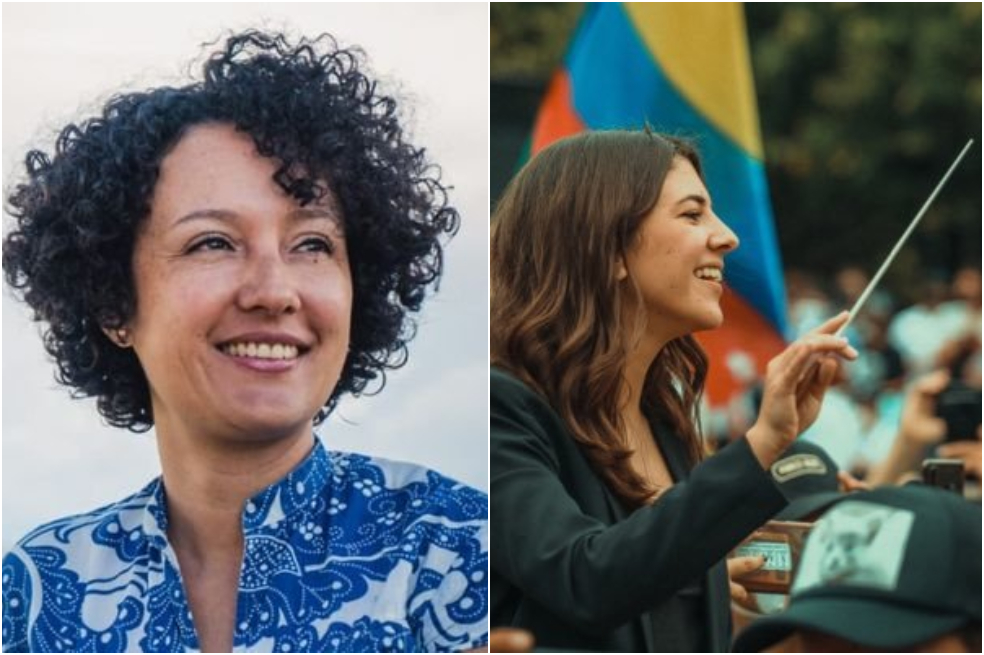 Isabel Cristina Zuleta y Susana Gómez (Susana Boreal), candidatas del Pacto Histórico en Antioquia.