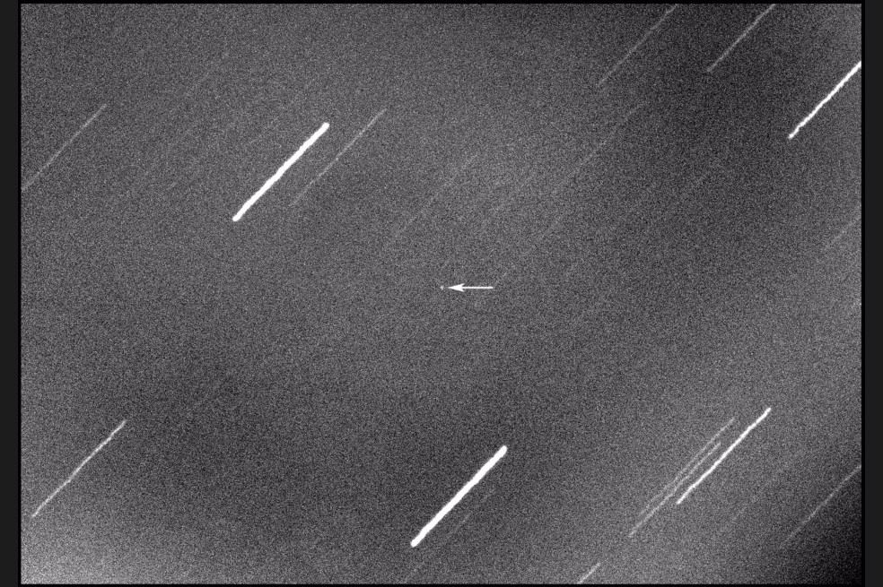 Esta es la imagen del asteroide 2001 FO32 captada por un grupo de astrónomos.