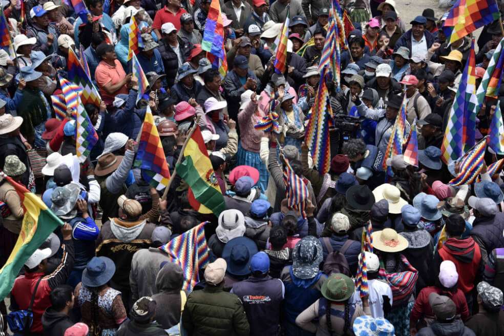 Las protestas en Bolivia entran a su cuarta semana. / AFP