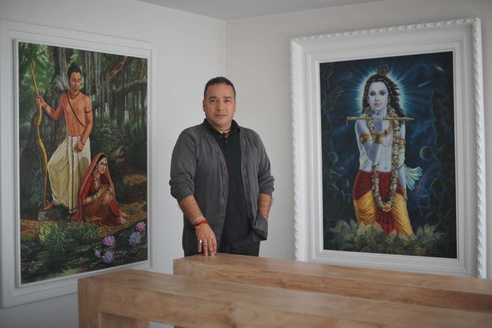 Ekakanta Das, divulgador de la filosofía krishna y promotor de Krishna West. / Gustavo Torrijos