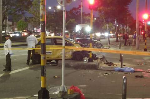 A la cárcel taxista que ocasionó la muerte de un motociclista en Bogotá