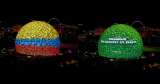 Colombia brilla en The Sphere: la esfera de Las Vegas proyectó la bandera del país