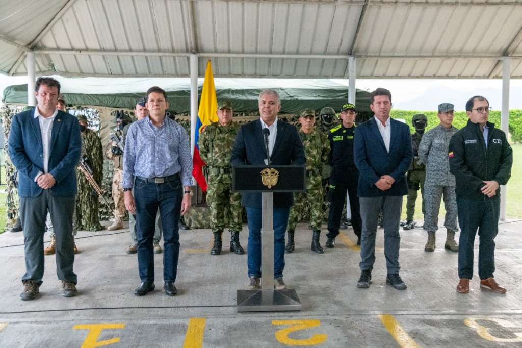 El presidente Iván Duque celebró la captura de Otoniel.