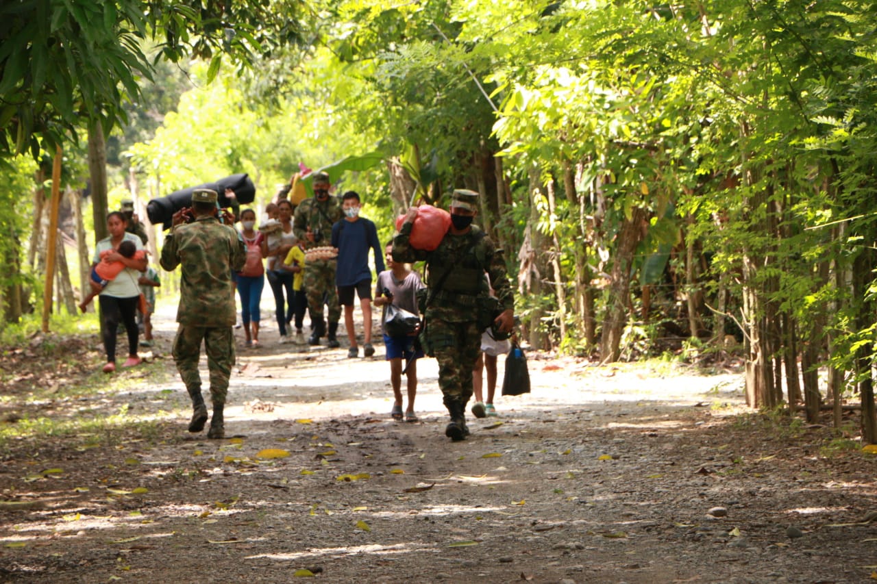En total son 206 familias las que salieron desplazadas, según los registros realizados por la Alcaldía de Cáceres.