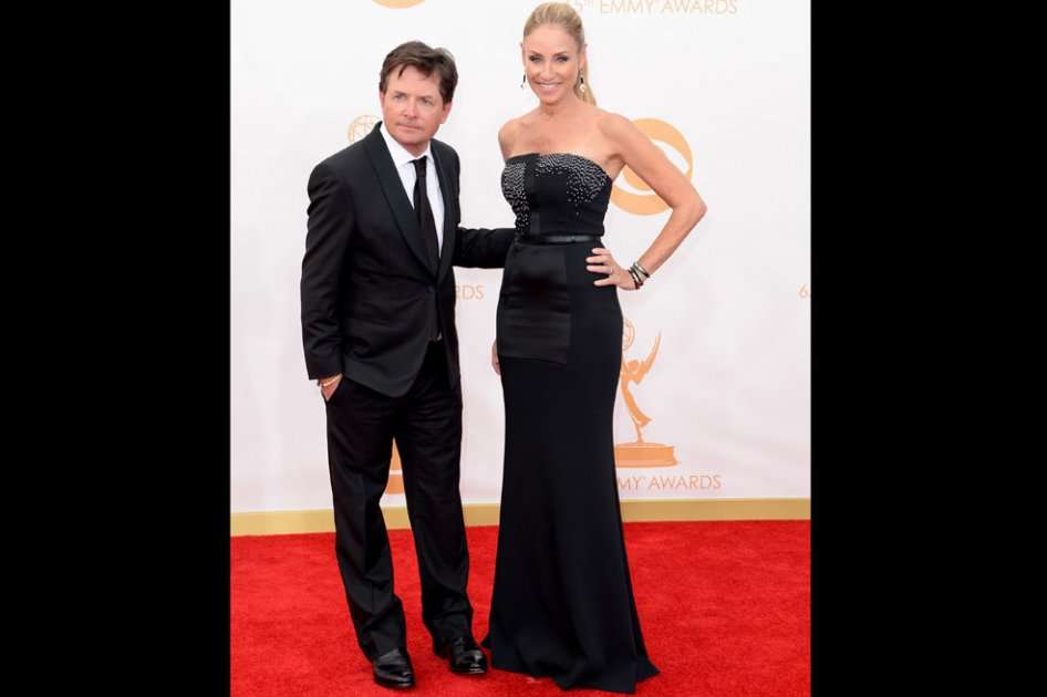 Michael J. Fox y su esposa Tracy Pollan.