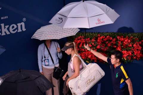 Partido Sharapova-Bartoli en el US Open, postergado para el miércoles
