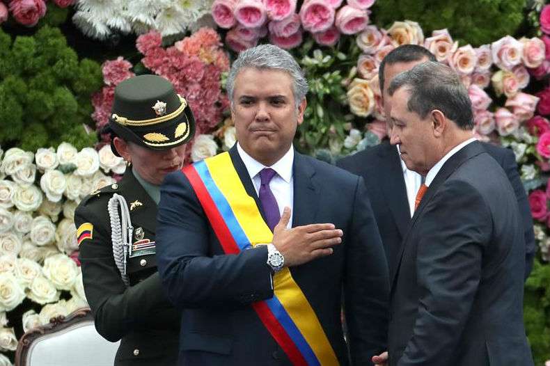 El presidente Iván Duque en el día de su posesión. / Mauricio Dueñas Castañeda - EFE