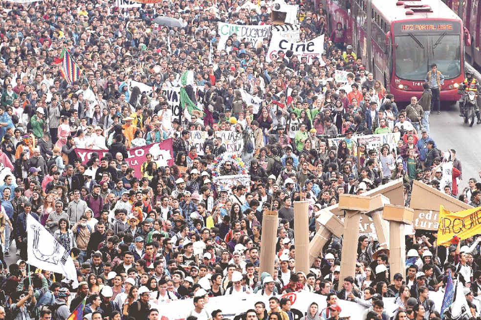 La primera marcha estudiantil fue el 10 de octubre de 2018.
/ Mauricio Alvarado