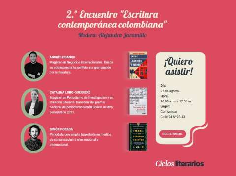 Prográmese para el segundo encuentro de “Letras en voz alta”