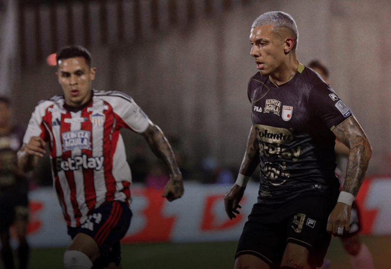 Fagúndez salvó a Santa Fe: empate 1-1 con Junior en el Romelio Martínez por Liga BetPlay