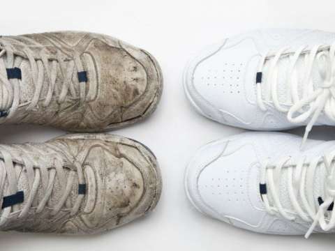 Truco para limpiar las suelas amarillas de tus tenis