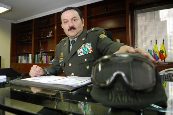 General Luis Alberto Pérez Alvarán, director de Policía Antinarcóticos.