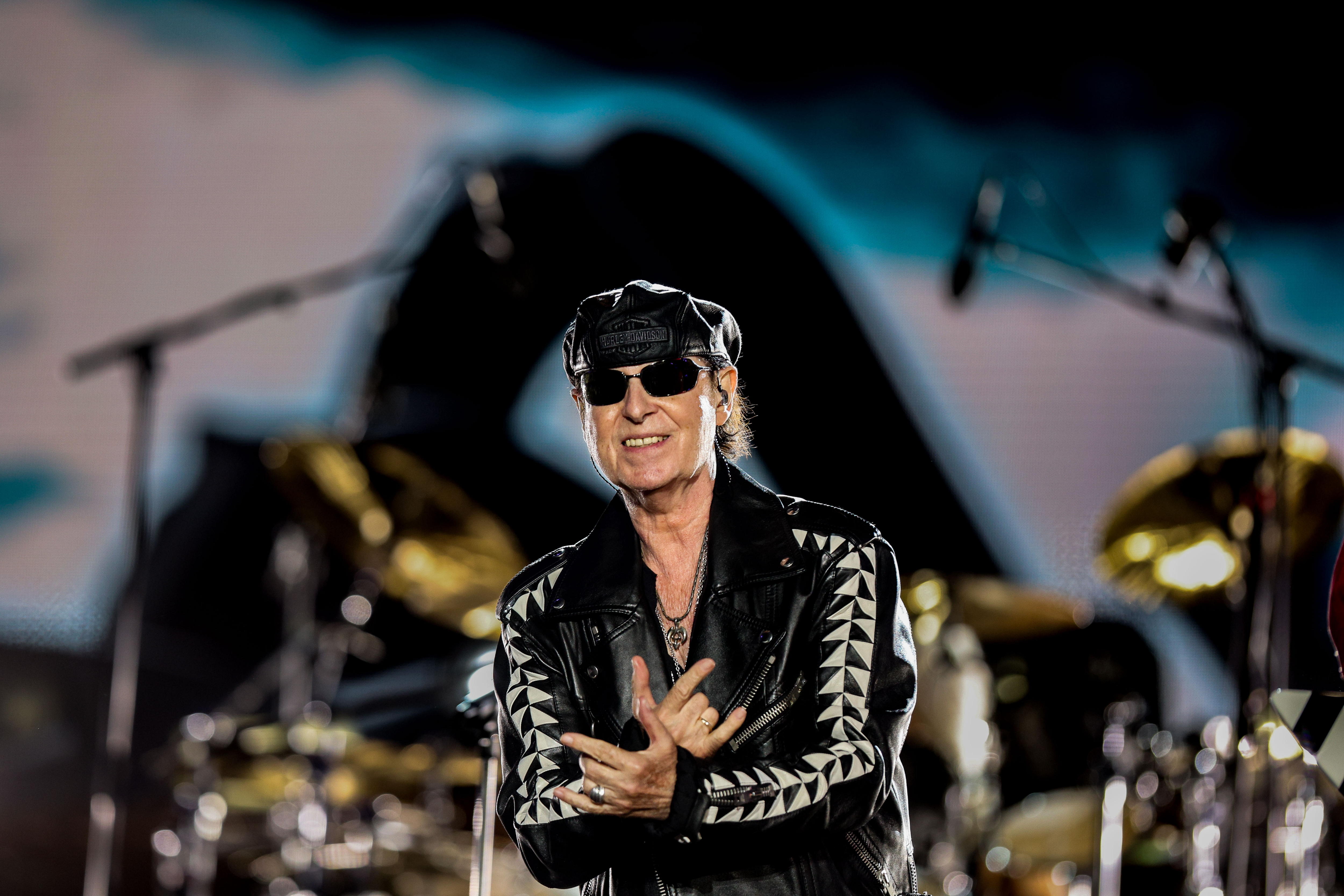 Lisbon (Portugal), 15/06/2024.- Klaus Meine of the German band Scorpions performs on the first day of the Rock in Rio 2024 festival in Lisbon, Portugal, 15 June 2024. (Lisboa) EFE/EPA/TIAGO PETINGA