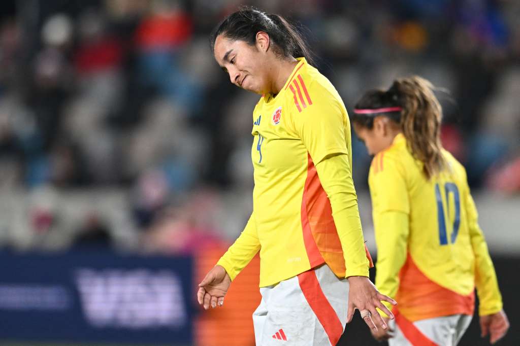 Mayra Ramírez, con la camiseta de la selección de Colombia.