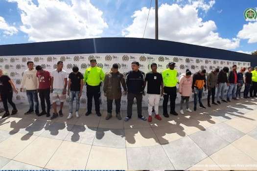18 integrantes de 'Los Hestias', tentáculo de la banda 'Satanás', fueron capturados en las últimas horas en Bogotá, señalados de extorsión y homicidio.