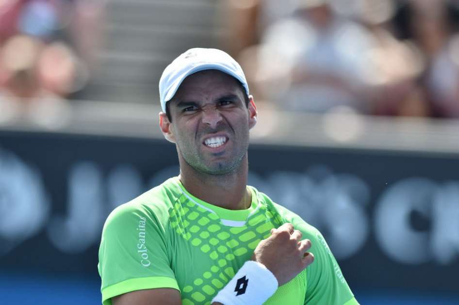 Alejandro Falla, tenista colombiano, quien perdió en semifinales del Abierto de Canberra. Foto: AFP
