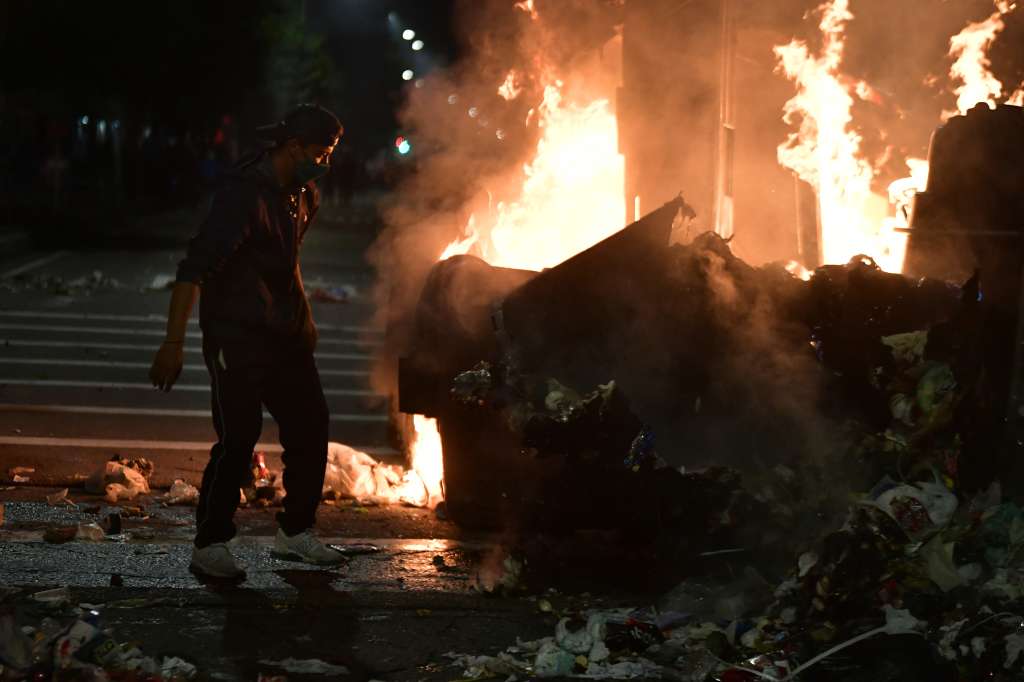 Paro Nacional, disturbios en la localidad de Suba.
