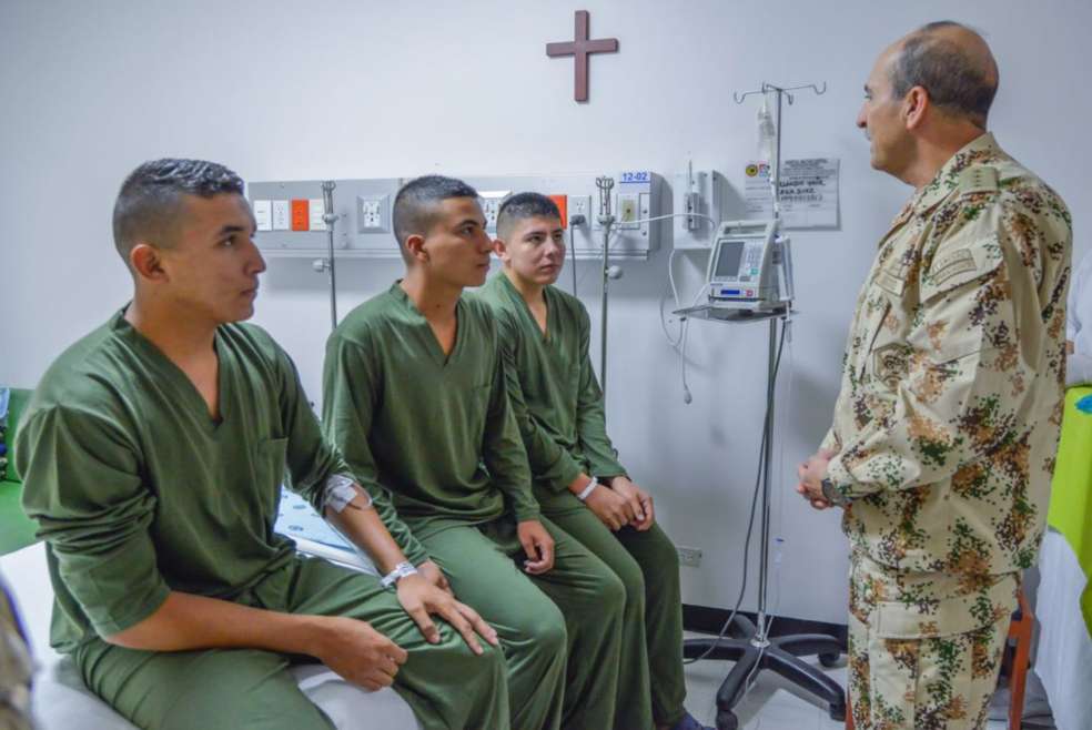 Los tres soldados fueron secuestrados el pasado 8 de agosto en el departamento de Arauca, fronterizo con Venezuela. / Cortesía Ejército Nacional