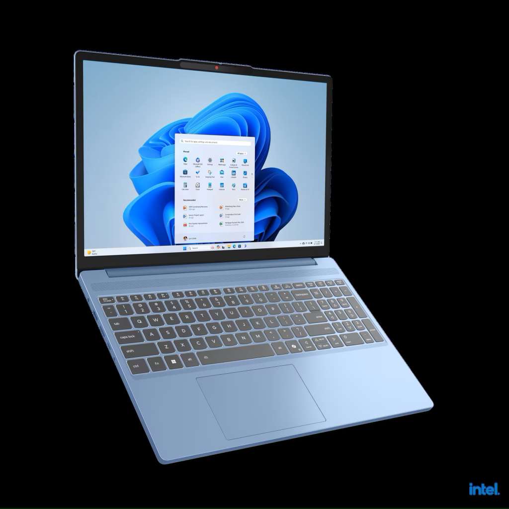 Nuevo Lenovo IdeaPad Slim 3 de más de 15 pulgadas de color azul.