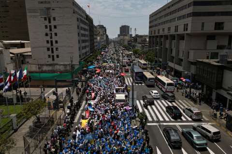Protesta de mineros en Perú contra el proceso de formalización