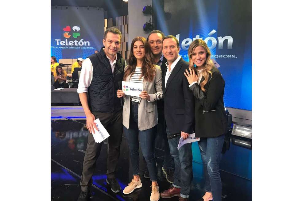 Los presentadores a cargo de la conducción e la Teletón en 2018. / Tomada de Instagram (zahirabenavides16)