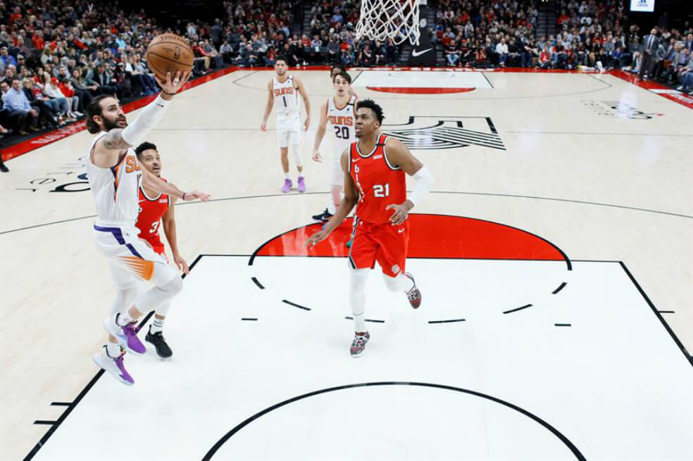 Del partido entre Phoenix Suns vs. Portland Trail Blazers por la NBA. / EFE
