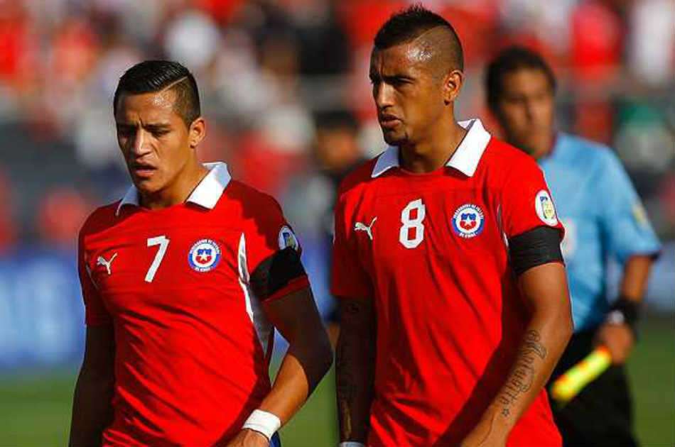 Alexis Sánchez y Arturo Vidal, figuras de la Selección de Chile.