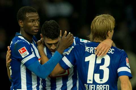 Adrián Ramos, gran figura en la victoria del Hertha de Berlin