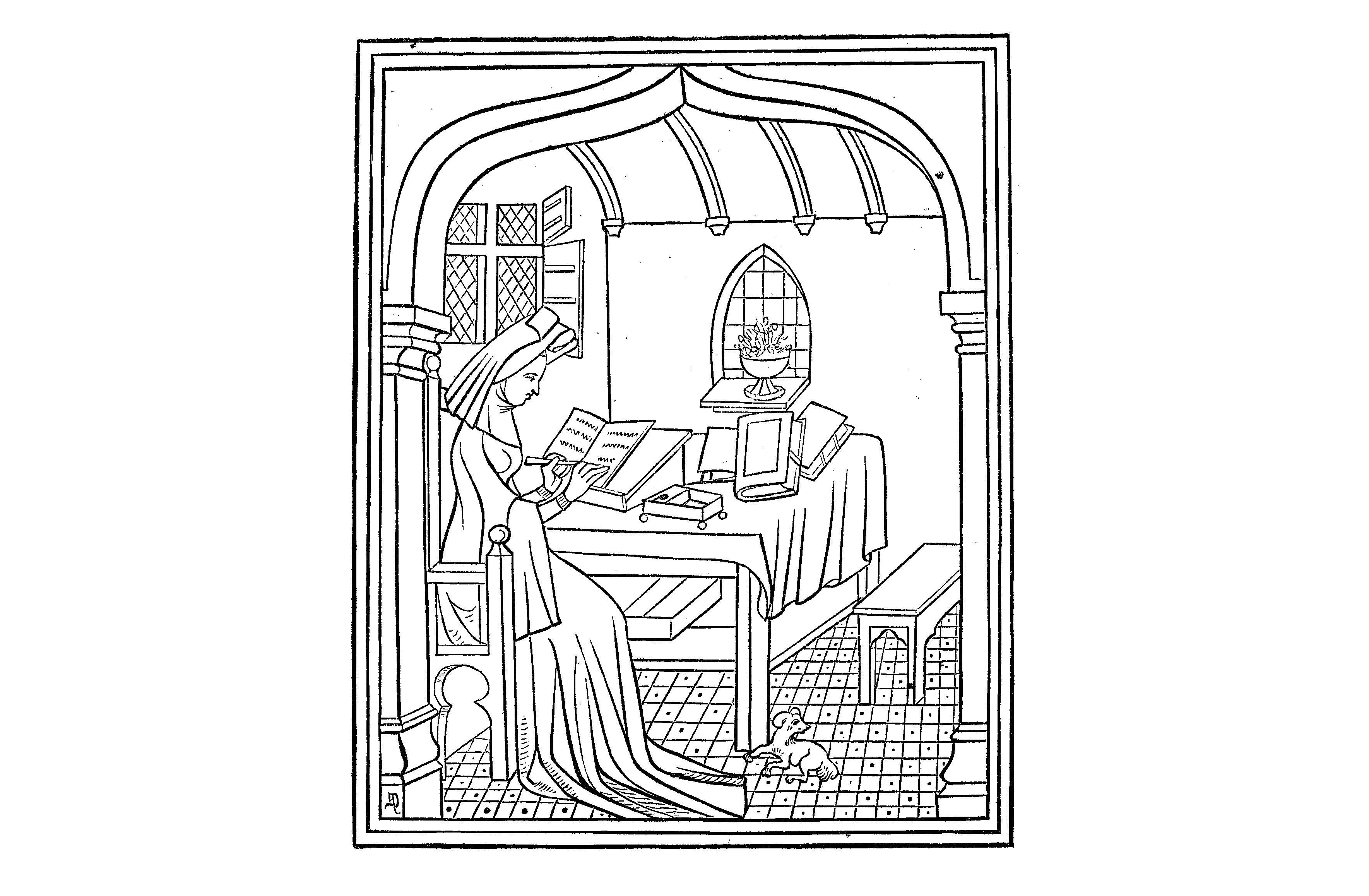 Christine de Pizan nació en Venecia, en 1363, y tuvo la oportunidad de recibir una educación de buena calidad, a diferencia de la mayoría de la población, que no sabía leer ni escribir.