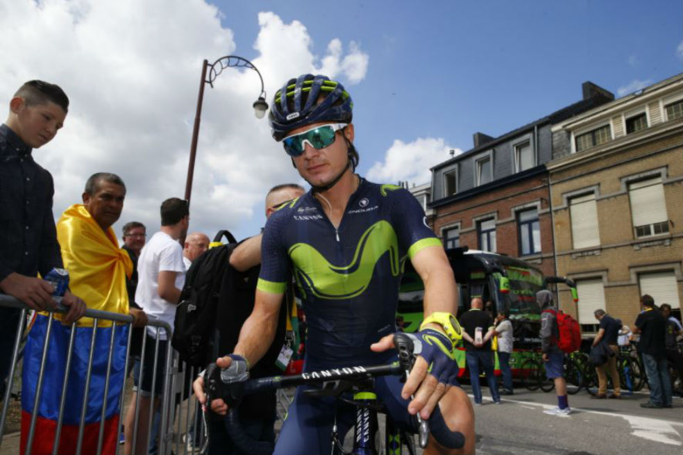 El ciclista antioqueño viene de participar del Tour de Francia. / AFP