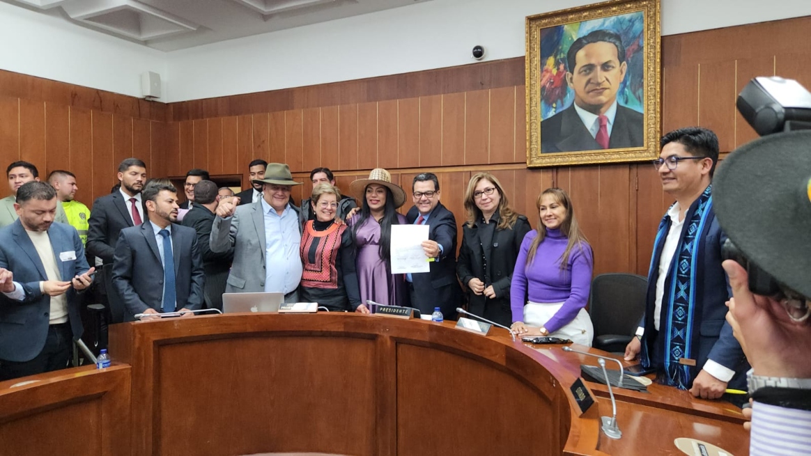 Imagen de la radicación de la ponencia de la reforma pensional. / Cortesía
