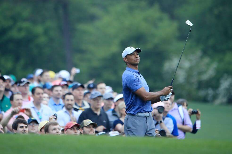 El estadounidense Tiger Woods ha ganado cinco veces la chaqueta verde en Augusta. / AFP