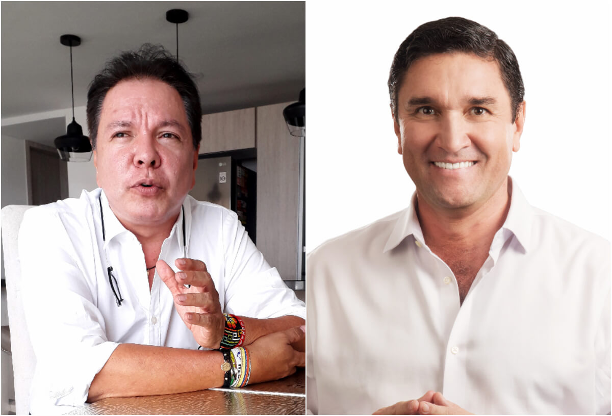 Fredy Anaya, del Partido Conservador, y Juan Carlos Cárdenas, el aspirante independiente.
/ Cortesía