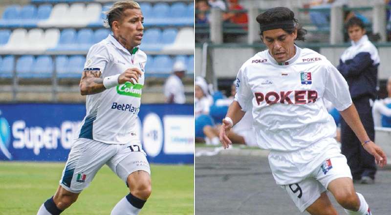 Dayro Moreno (izq.) está a un gol del récord de Sergio Galván Rey.