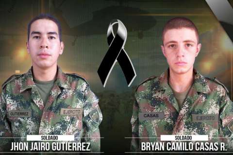 Hallan sin vida a dos soldados que cayeron a un río en Vichada